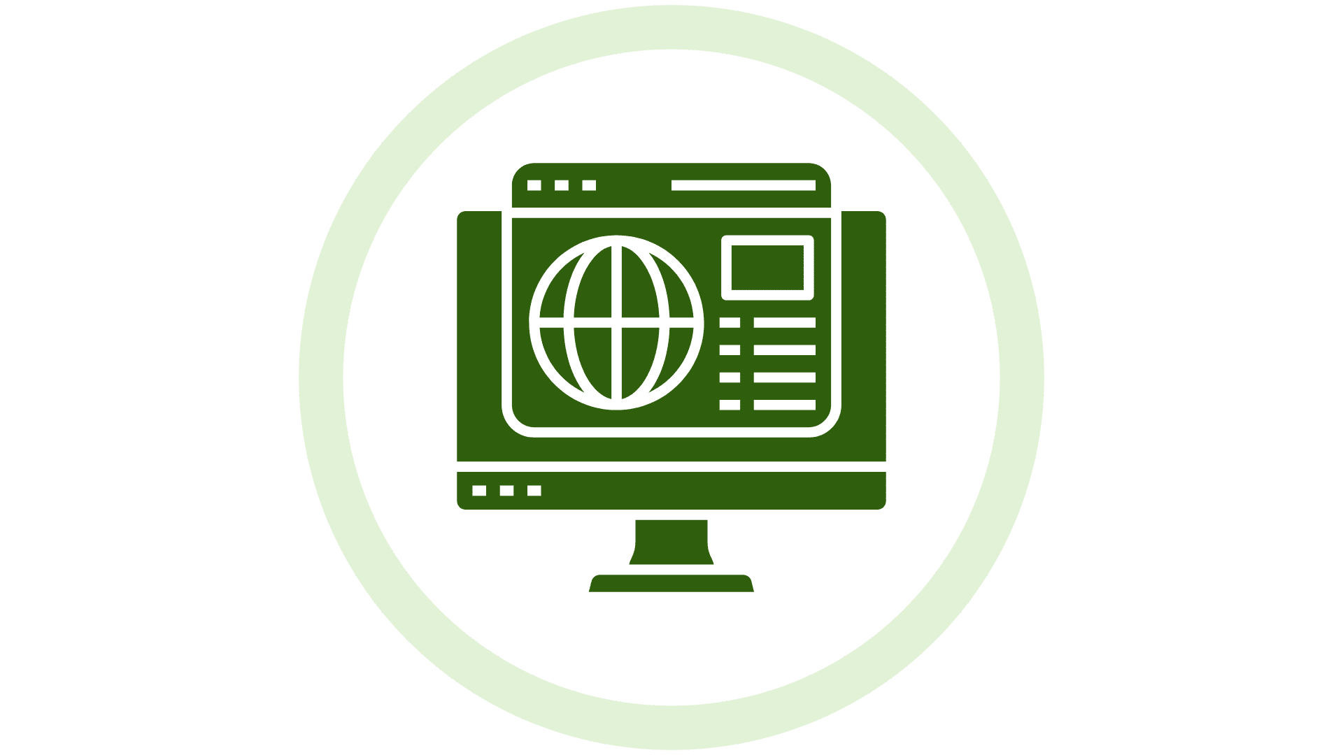 a computer creating a web design